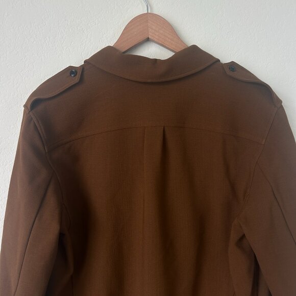 NWT Rag Bone Shirt Womens Medium Camel Howie Military Wool Button Up Top M - Picture 7 of 8